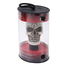 Universal Skull Head Shape ABS Manual or Automatic Gear Shift Knob with Three Rubber Covers Fit for All Car(White)