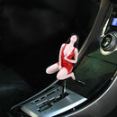 Universal Sexy Beauty Shape ABS Manual or Automatic Gear Shift Knob with Three Rubber Covers Fit for All Car(Red)