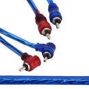 4.5m Car Auto PU Wrapped Audio Stereo Cable OFC 2RCA to 2RCA Jack Audio Cable Male to Male RCA Aux Cable