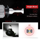 S2 2PCS H3 18W 1800LM 6500K 2 COB LED Waterproof IP67 Car Headlight Lamps, DC 9-32V(White Light)