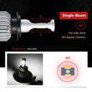 S2 2PCS H4 18W 1800LM 6500K 2 COB LED Waterproof IP67 Car Headlight Lamps, DC 9-32V(White Light)