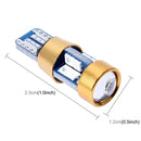 2 PCS T10 3W Error-Free Car Clearance Light with 19 SMD-3030 LED Lamp, DC 12V (Blue Light)