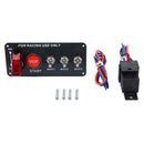 12V / 30A Carbon Fiber Racing Car 12V LED Ignition Switch Panel Engine Start Push Button LED Car Panel Switches Lever Multi-function Automatic Ignition Switch for Racing Cars