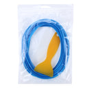 5m Flexible Trim For DIY Automobile Car Interior Moulding Trim Decorative Line Strip with Film Scraper(Baby Blue)