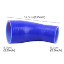 Universal 63-80mm 45 Degrees Car Constant Diameter Silicone Tube Elbow Air Intake Tube Silicone Intake Connection Tube Special Turbocharger Silicone Tube