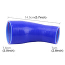 Universal 70-76mm 45 Degrees Car Constant Diameter Silicone Tube Elbow Air Intake Tube Silicone Intake Connection Tube Special Turbocharger Silicone Tube