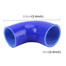 Universal Car Steam Tube Silicone Pipe Elbow 90 Degrees Reducer Hose Silicone Intake Connection Tube Special Turbocharger Silicone Tube, Inner Diameter: 60mm