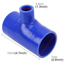 Universal Car Steam Tube Silicone Pipe Elbow T Type Reducer Hose Silicone Intake Connection Tube Special Turbocharger Silicone Tube, Inner Diameter: 70x34mm