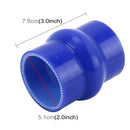 Car Straight Turbo Intake Silicone Hump Hose Connector Silicone Intake Connection Tube Special Turbocharger Silicone Tube Rubber Coupler Silicone Tube, Inner Diameter: 51mm