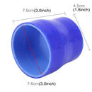 Universal Car Air Filter Diameter Intake Tube Constant Straight Tube Hose Diameter Variable Hose Connector Silicone Intake Connection Tube Turbocharger Silicone Tube Rubber Silicone Tube, Inner Diameter: 45-76mm