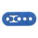 Universal Car 4 Holes Adjustable Rubber Mounting Bracket Exhaust Tube Hanging Rubber Tube(Blue)