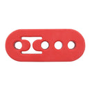 Universal Car 4 Holes Adjustable Rubber Mounting Bracket Exhaust Tube Hanging Rubber Tube(Red)