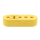 Universal Car 4 Holes Adjustable Rubber Mounting Bracket Exhaust Tube Hanging Rubber Tube(Yellow)