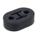 Universal Car Two Holes Adjustable Rubber Mounting Bracket Exhaust Tube Hanging Rubber Tube Car Exhaust Pipe Hanging Shackle Hanging Exhaust Hanging From Ear(Black)