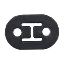 Universal Car Two Holes Adjustable Rubber Mounting Bracket Exhaust Tube Hanging Rubber Tube Car Exhaust Pipe Hanging Shackle Hanging Exhaust Hanging From Ear(Black)