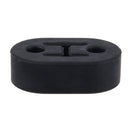 Universal Car Two Holes Adjustable Rubber Mounting Bracket Exhaust Tube Hanging Rubber Tube Car Exhaust Pipe Hanging Shackle Hanging Exhaust Hanging From Ear(Black)