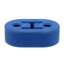 Universal Car Two Holes Adjustable Rubber Mounting Bracket Exhaust Tube Hanging Rubber Tube Car Exhaust Pipe Hanging Shackle Hanging Exhaust Hanging From Ear(Blue)