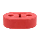 Universal Car Two Holes Adjustable Rubber Mounting Bracket Exhaust Tube Hanging Rubber Tube Car Exhaust Pipe Hanging Shackle Hanging Exhaust Hanging From Ear(Red)