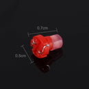 10PCS 2W T3 Wedge Instrument Panel LED Light Dashboard Gauge Cluster Indicator Lamp Bulb(Red Light)
