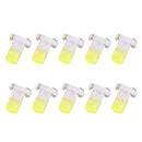 10 PCS 2W T3 Wedge Instrument Panel LED Light Dashboard Gauge Cluster Indicator Lamp Bulb(White Light)