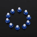 10PCS 2W T4.2 Wedge Instrument Panel LED Light Dashboard Gauge Cluster Indicator Lamp Bulb(Blue Light)