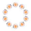 10PCS 2W T4.2 Wedge Instrument Panel LED Light Dashboard Gauge Cluster Indicator Lamp Bulb (Pink Light)