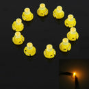 10PCS 2W T4.2 Wedge Instrument Panel LED Light Dashboard Gauge Cluster Indicator Lamp Bulb(Yellow Light)