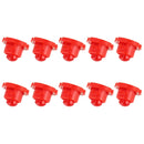 10PCS 2W T4.7 Wedge Instrument Panel LED Light Indicator Lamp Bulb(Red Light)
