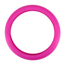 Crocodile Texture Universal Rubber Car Steering Wheel Cover Sets Four Seasons General (Pink)