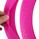Crocodile Texture Universal Rubber Car Steering Wheel Cover Sets Four Seasons General (Pink)