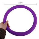 Crocodile Texture Universal Rubber Car Steering Wheel Cover Sets Four Seasons General (Purple)
