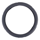Fashionable Texture Universal Rubber Car Steering Wheel Cover Sets Four Seasons General (Grey)
