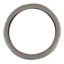 Fashionable Texture Universal Rubber Car Steering Wheel Cover Sets Four Seasons General (Khaki)