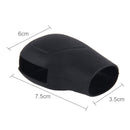Rubber Car Hand Brake Head Cover Shift Knob Gear Stick Cushion Cover Car Accessory Interior Decoration Pad(Black)