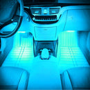 4 in 1 4.5W 36 SMD-5050-LEDs RGB Car Interior Floor Decoration Atmosphere Neon Light Lamp, DC 12V(Ice Blue Light)