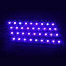 4 in 1 4.5W 36 SMD-5050-LEDs RGB Car Interior Floor Decoration Atmosphere Neon Light Lamp, DC 12V (Blue Light)