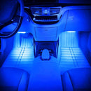 4 in 1 4.5W 36 SMD-5050-LEDs RGB Car Interior Floor Decoration Atmosphere Neon Light Lamp, DC 12V (Blue Light)