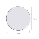 Skull Pattern Circular Shape Shining Metal Car Free Sticker(Black)