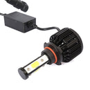 2 PCS X6 9005 36W 3600LM 6500K 4 COB LED Car Headlight Lamps DC 9-32V White Light(Black)