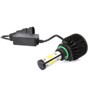2 PCS X6 9006 36W 3600LM 6500K 4 COB LED Car Headlight Lamps, DC 9-32V White Light(Black)