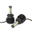 2 PCS X6 H7 36W 3600LM 6500K 4 COB LED Car Headlight Lamps DC 9-32V White Light(Black)