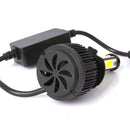 2 PCS X6 H7 36W 3600LM 6500K 4 COB LED Car Headlight Lamps DC 9-32V White Light(Black)