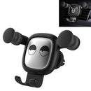 Big Eyes Pattern Gravity Cartoon Air Vent Car Mount Phone Holder(Black)