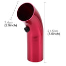 Universal Air Intake Pipe Super Power Flow Air Intakes Short Cold Racing Aluminium Air Intake Pipe Hose with Cone Filter Kit System (Red)