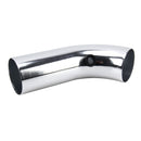 Universal Air Intake Pipe Super Power Flow Air Intakes Short Cold Racing Aluminium Air Intake Pipe Hose with Cone Filter Kit System (Silver)
