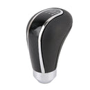 Universal Car Leather Metal Gear Shift Knob Modified Car Auto Transmission Shift Lever Knob(Black)