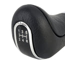 Universal Car Leather Metal Gear Shift Knob Modified Car Auto Transmission Shift Lever Knob(Black)