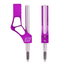 Car Modification Heightening Gear Shifter Extension Rod Adjustable Height Adjuster Lever Shift Lever with Adapters for Honda(Purple)