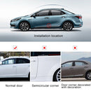 Universal Car Body Silicone Anti-collision Sticker Door corner Protector(Black)