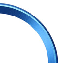 2 PCS Car Logo Decorative Circle Steering Wheel Decoration Ring Sticker Logo Car Styling Modification Car Front Logo Ring Decoration Rear Cover Trim Hood Emblem Rings for BMW 5 Series(Blue)
